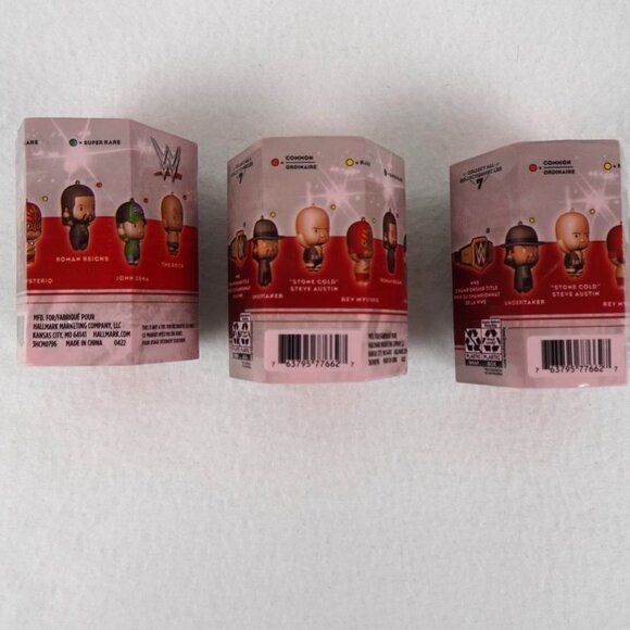 LOT of 3 Hallmark WWE 2021 Mystery Christmas Tree Ornament New Factory Sealed - Picture 3 of 15